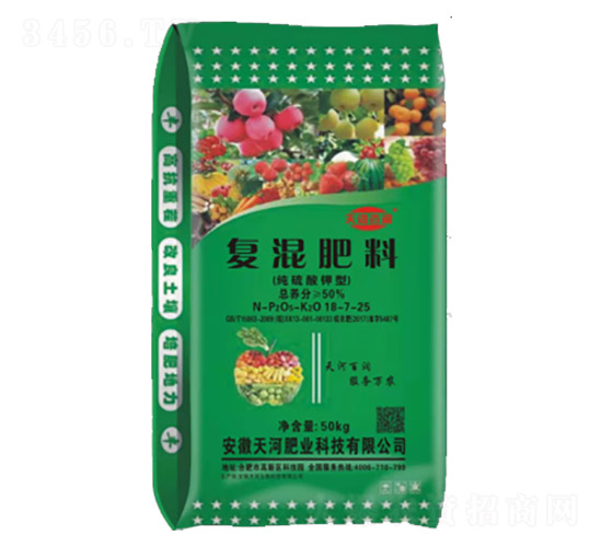 純硫酸鉀型復(fù)混肥料18-7-25-天河百潤