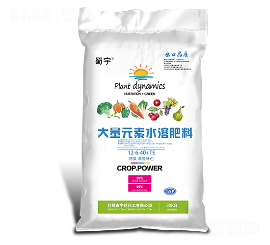 大量元素水溶肥料12-6-40+TE-蜀宇-宇達(dá)化工