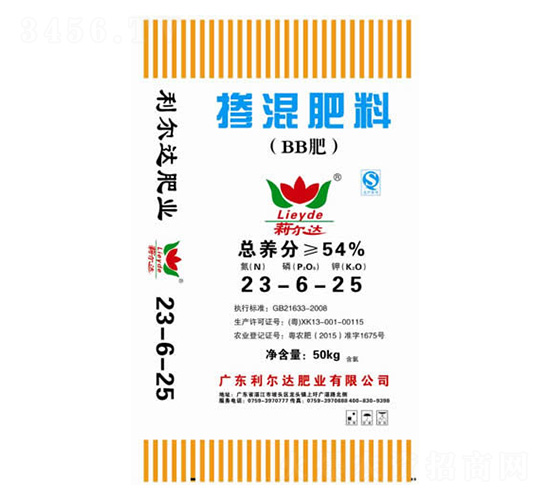 摻混肥料23-6-25-利爾達(dá)肥業(yè)