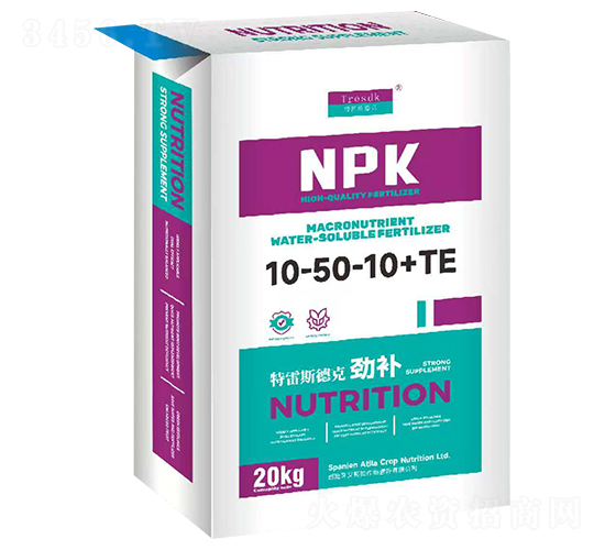 大量元素水溶肥料10-50-10+TE-特雷斯德克勁補