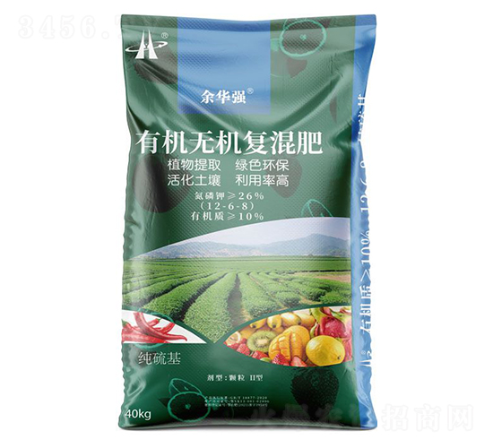 40kg有機無機復混肥12-6-8-余華強-華強化工集團